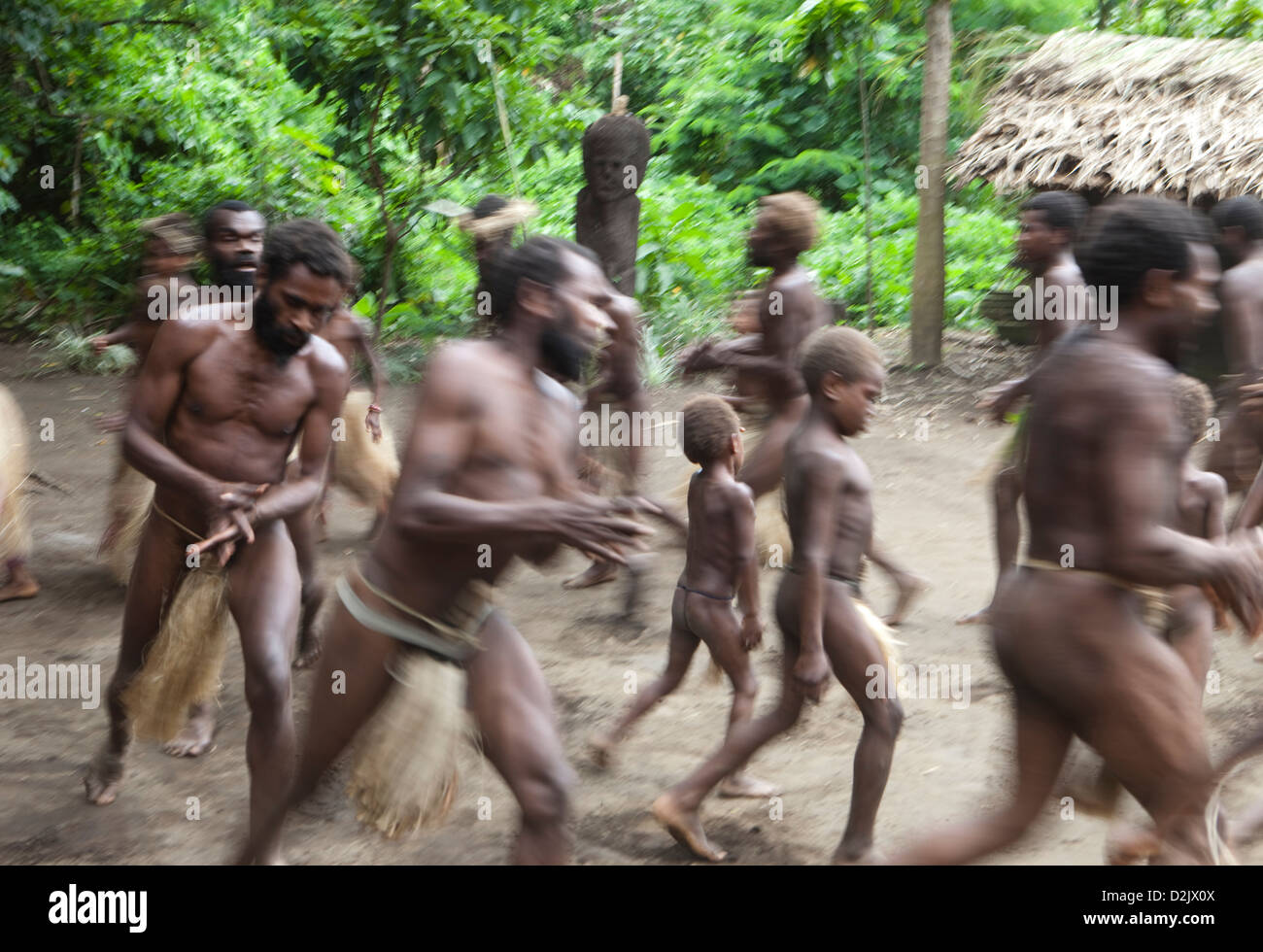 Yakel Tribe, l'île de Tanna, Vanuatu, Pacifique Sud Banque D'Images