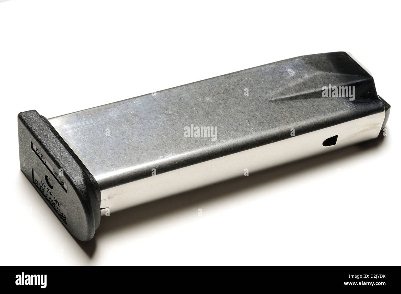 9mm semi-automatique ronde 16 Magazine pour pistolet Springfield Armory XD. Banque D'Images
