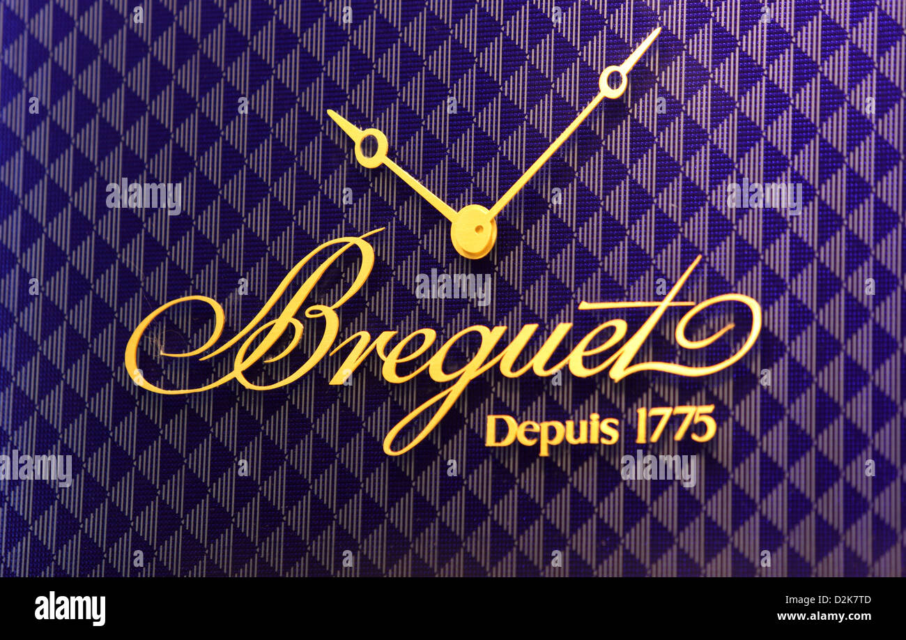 Hong Kong, Chine, le logo d'Horloger Breguet Banque D'Images