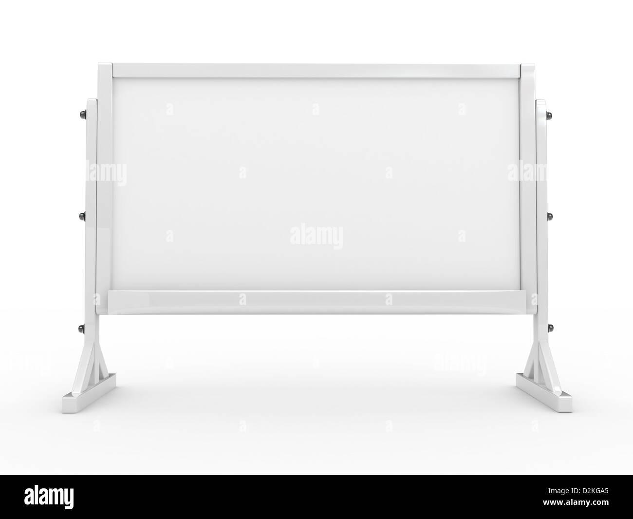 High Res. 3d white board isolated Banque D'Images