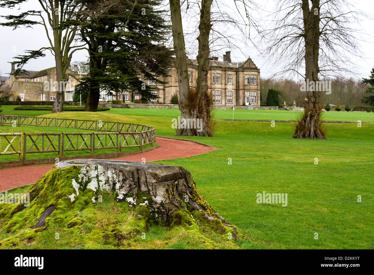 Matfen Hall, ancien manoir , maintenant Hôtel, Golf  + Spa, Matfen, Northumberland, England, UK Banque D'Images