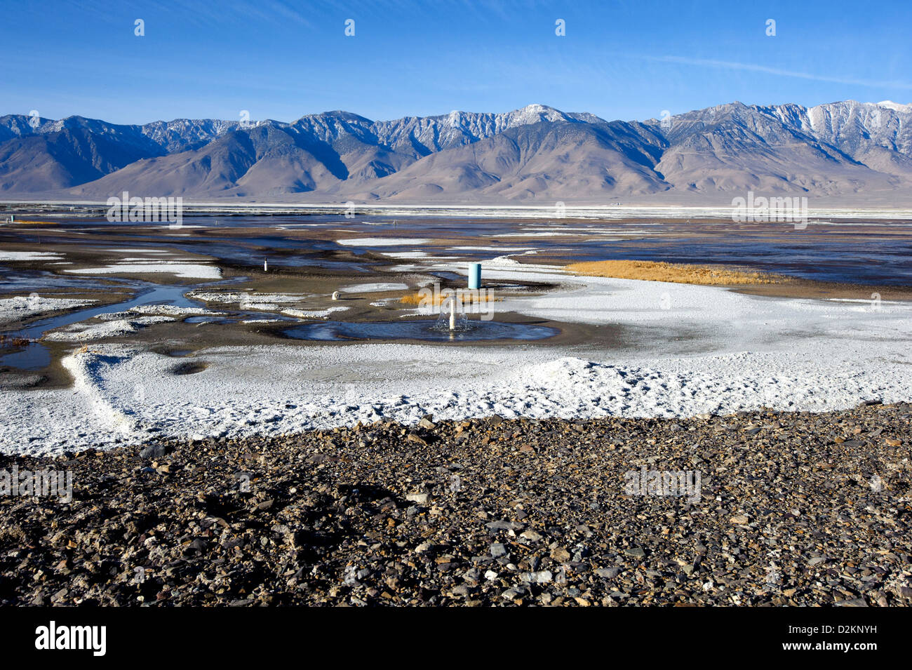Le projet de la rivière Owens inférieur Banque D'Images