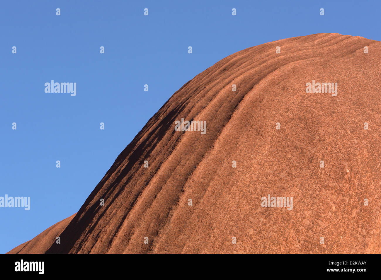 Uluru (Ayers Rock), le Centre de l'Australie. Banque D'Images