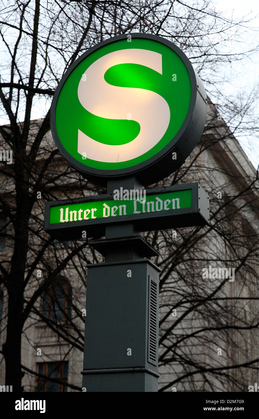 S-Bahn de Berlin sign Banque D'Images