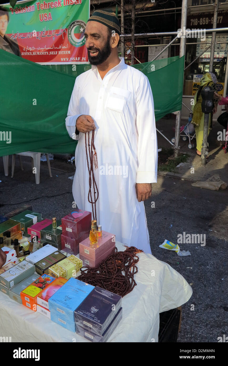 Festival de rue le jour de l'indépendance du Pakistan et justes dans 'Little Pakistan' dans la section de Midwood Brooklyn, NY, 2012. Banque D'Images