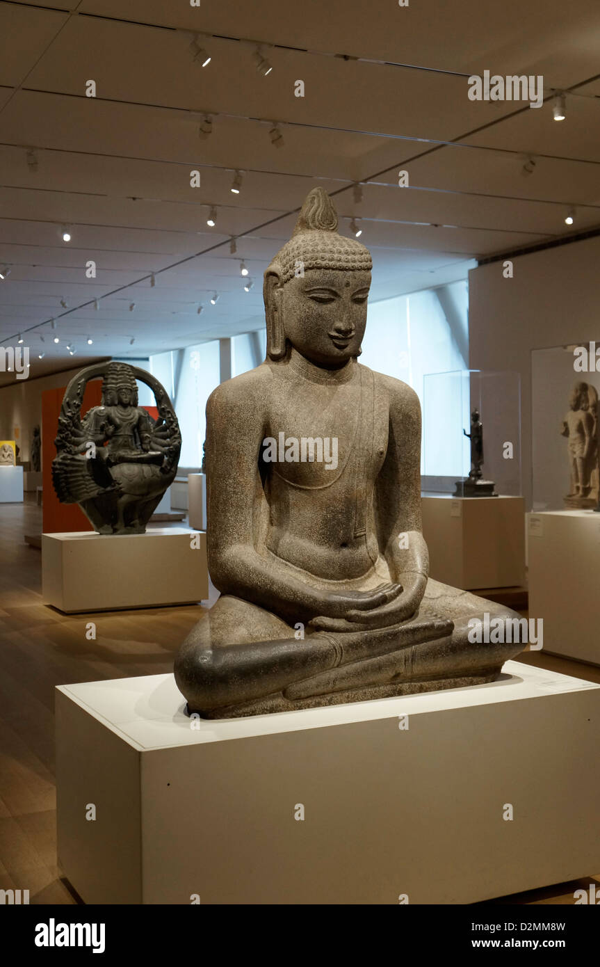 Alsdorf Galeries du Art Institute de Chicago, Chicago, Illinois. Bouddha assis en méditation '' (Dhyanamudra) Banque D'Images