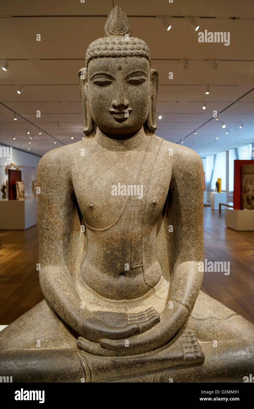 Alsdorf Galeries du Art Institute de Chicago, Chicago, Illinois. Bouddha assis en méditation '' (Dhyanamudra) Banque D'Images