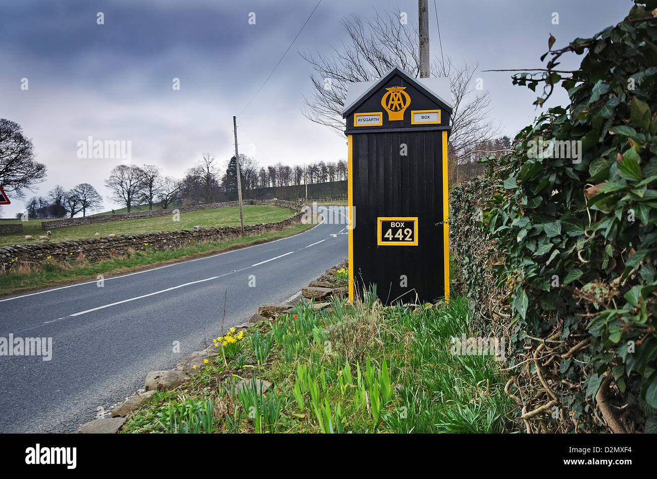 AA fort à côté route Banque D'Images