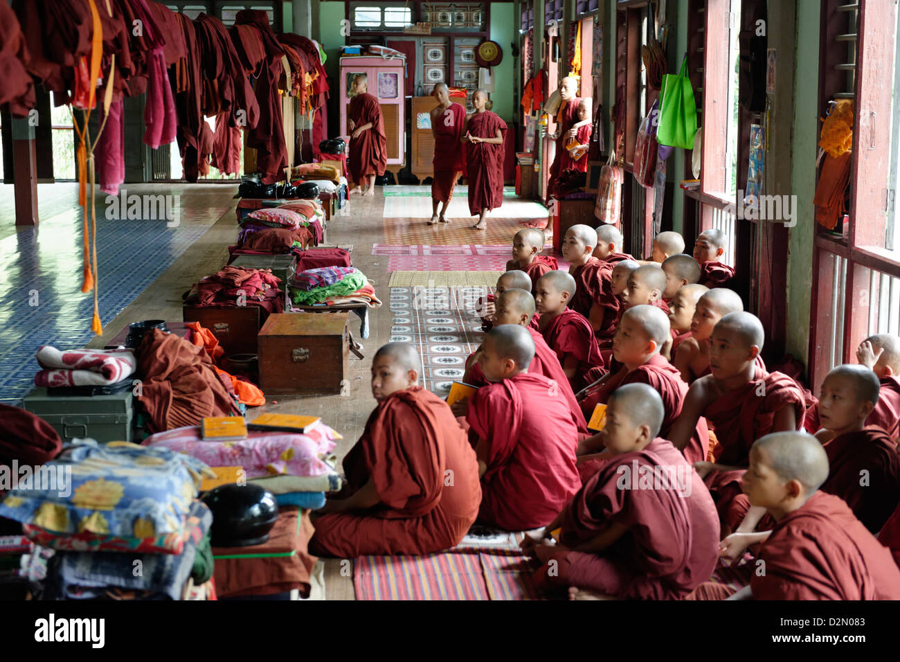 Lat Pan Kone monastère, Indaw, Rhône-Alpes, République de l'Union du Myanmar (Birmanie), l'Asie Banque D'Images