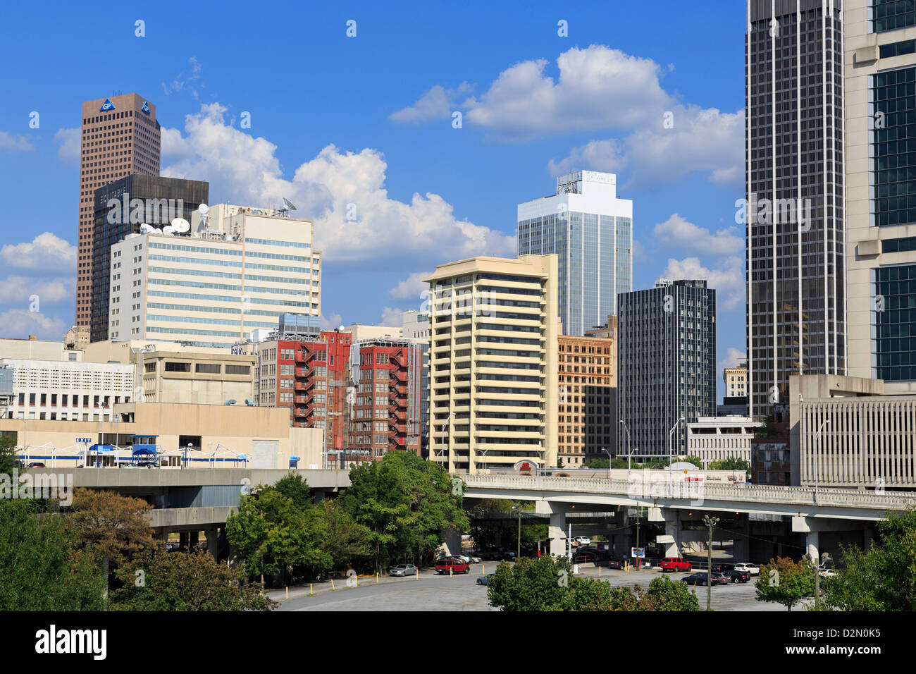 Les toits d'Atlanta, Géorgie, États-Unis d'Amérique, Amérique du Nord Banque D'Images