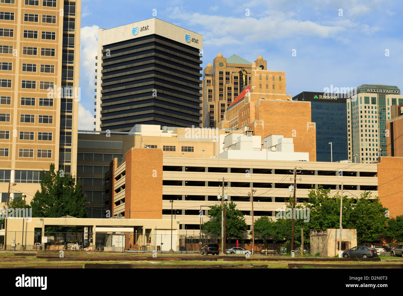 Toits de centre-ville de Birmingham, Alabama, États-Unis d'Amérique, Amérique du Nord Banque D'Images