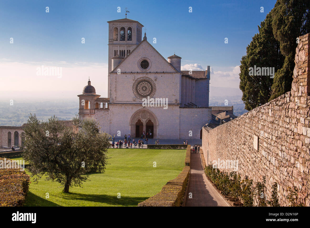 Basilique de San Francesco, Assise, Ombrie, Italie. Banque D'Images