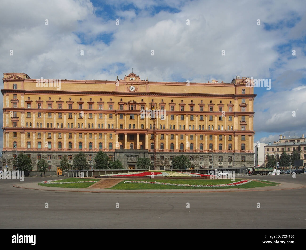 L'ancien quartier général de l'infâme KGB sur la place Loubianka, Moscou, Russie, Europe Banque D'Images