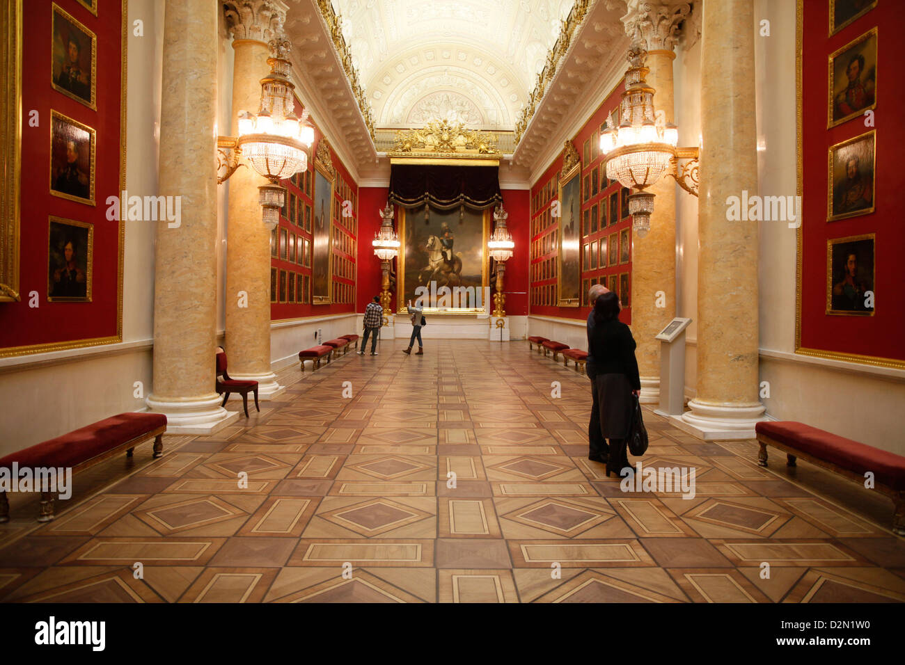 La Galerie de l'Guerre patriotique de 1812, Musée de l'Ermitage, Saint-Pétersbourg, Russie, Europe Banque D'Images