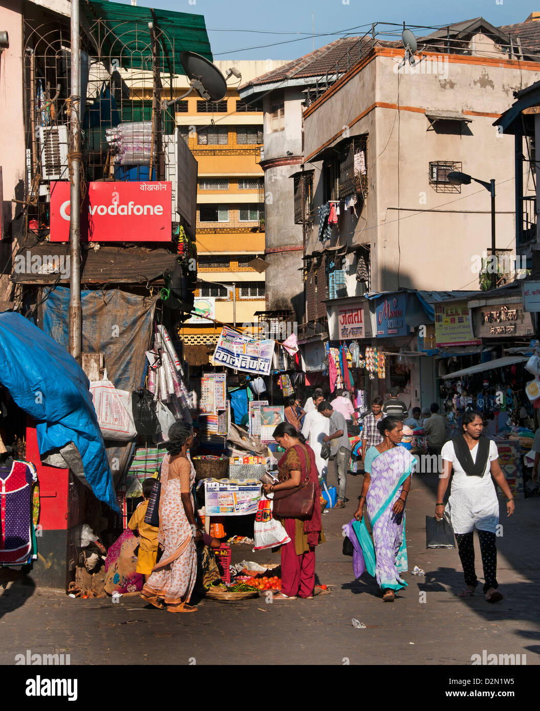 Mumbai ( Bombay ) Village de pêcheurs Colaba Kolinagar 1 km au sud de Port de l'Inde Banque D'Images