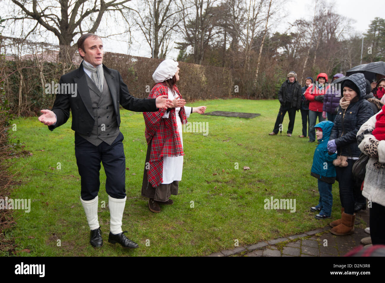 Anniversaire de Robert Burns, poète écossais, au festival 1759 Alloway, Alloway, dans l'Ayrshire, Ecosse. Banque D'Images