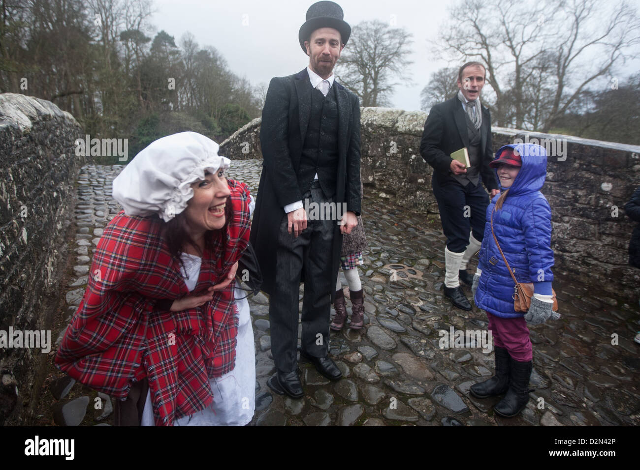 Anniversaire de Robert Burns, poète écossais, au festival 1759 Alloway, Alloway, dans l'Ayrshire, Ecosse. Banque D'Images