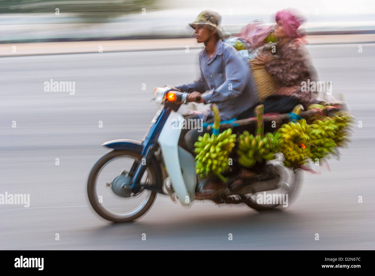 Sisowath Quay, Phnom Penh, Cambodge, Indochine, Asie du Sud, Asie Banque D'Images