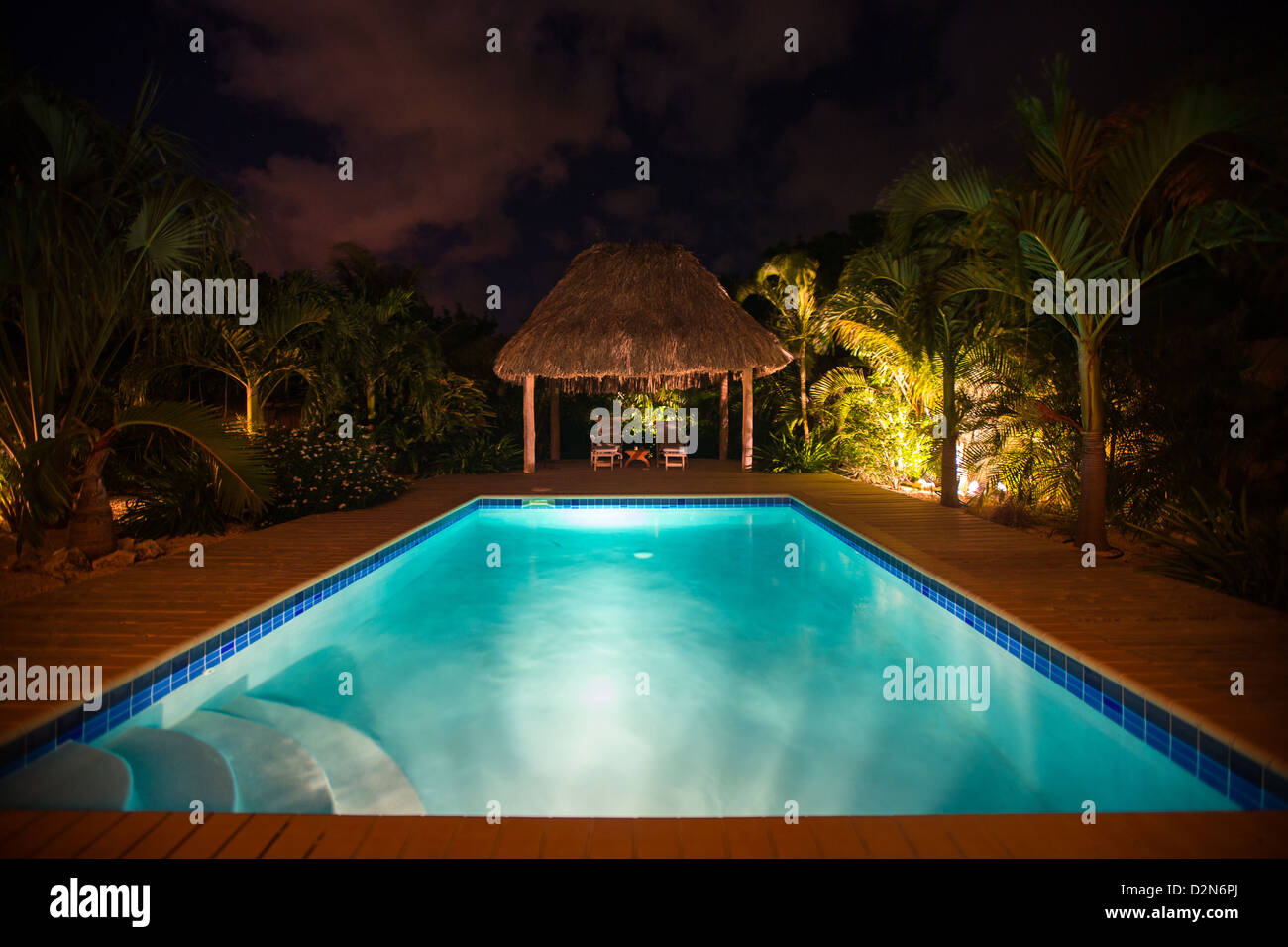 Location maison dans les Caraïbes Banque D'Images