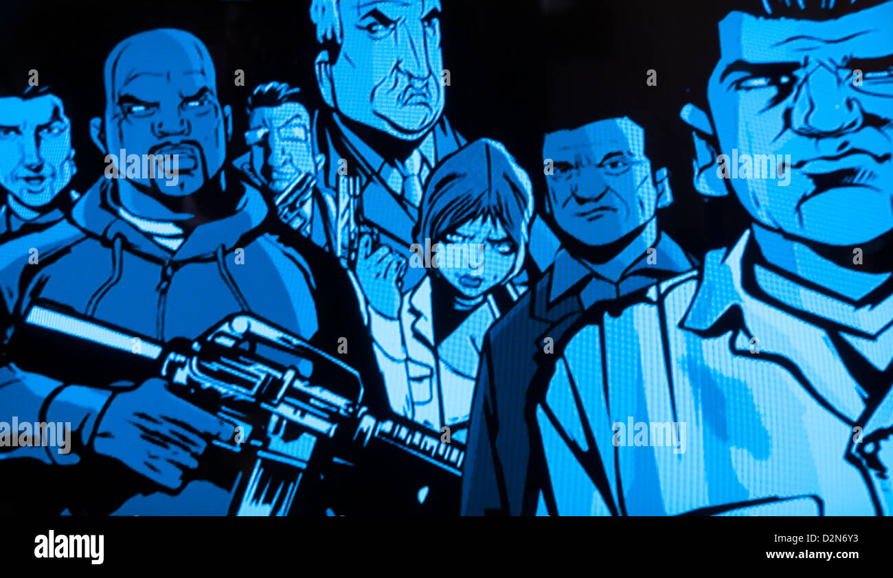 Jeu vidéo Grand Theft Auto Banque D'Images