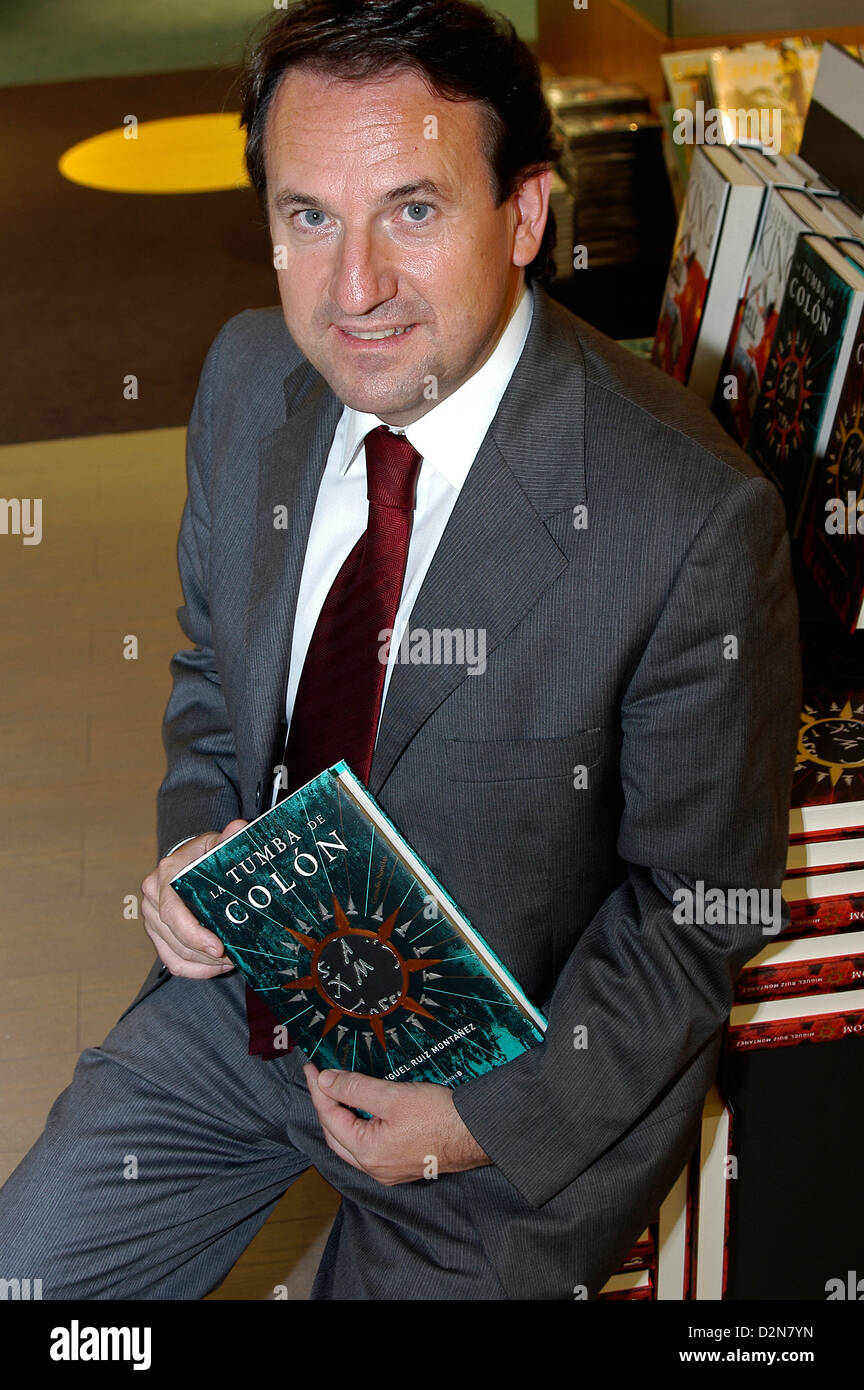 Miguel Ruiz Montañez, écrivain espagnol, Barcelone, Espagne Banque D'Images