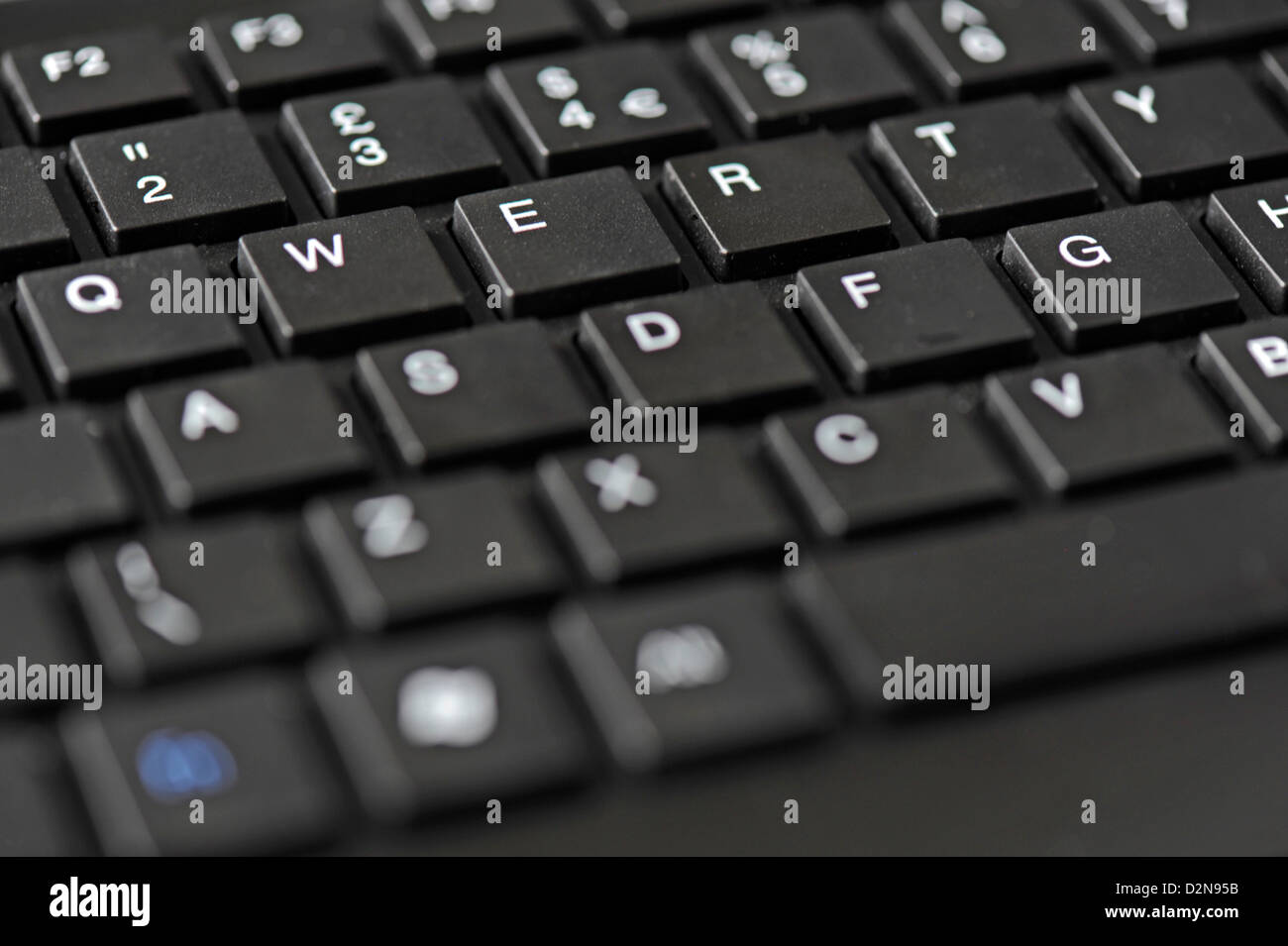 Close-up d'un clavier d'ordinateur avec l'accent sur les touches QWERTY  Photo Stock - Alamy