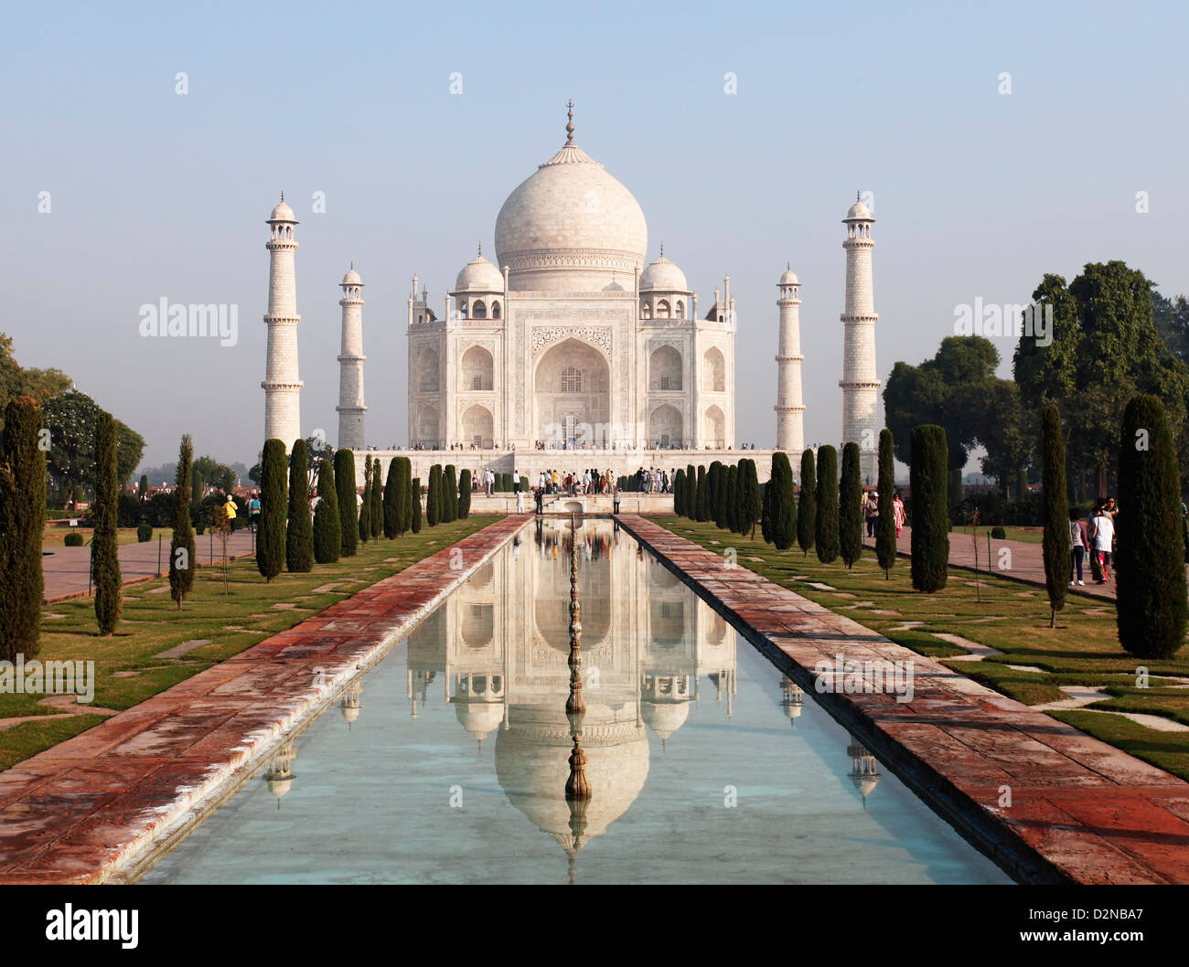 Le Taj Mahal, une des sept merveilles du monde Banque D'Images