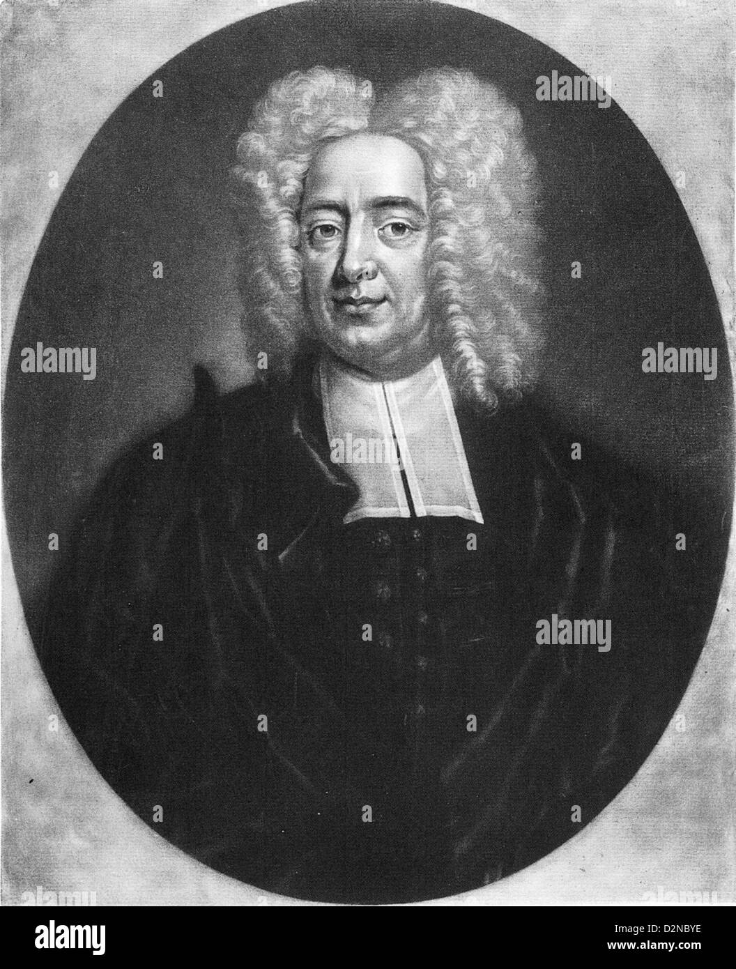 COTTON MATHER (1663-1728) Ministre puritain de la Nouvelle-Angleterre vers 1700 Banque D'Images
