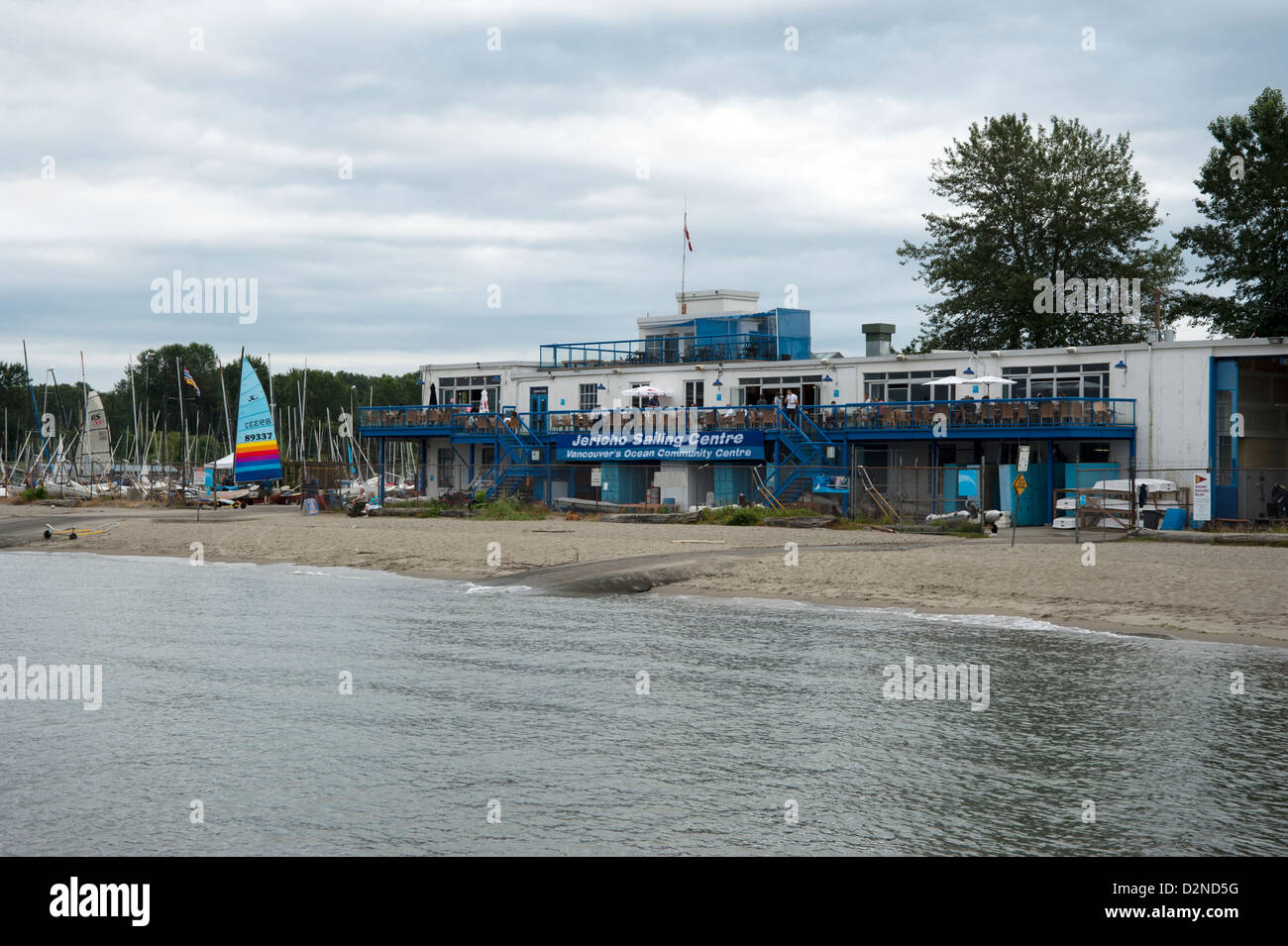 Club de voile de Jericho Beach, Vancouver, British Columbia, Canada Banque D'Images