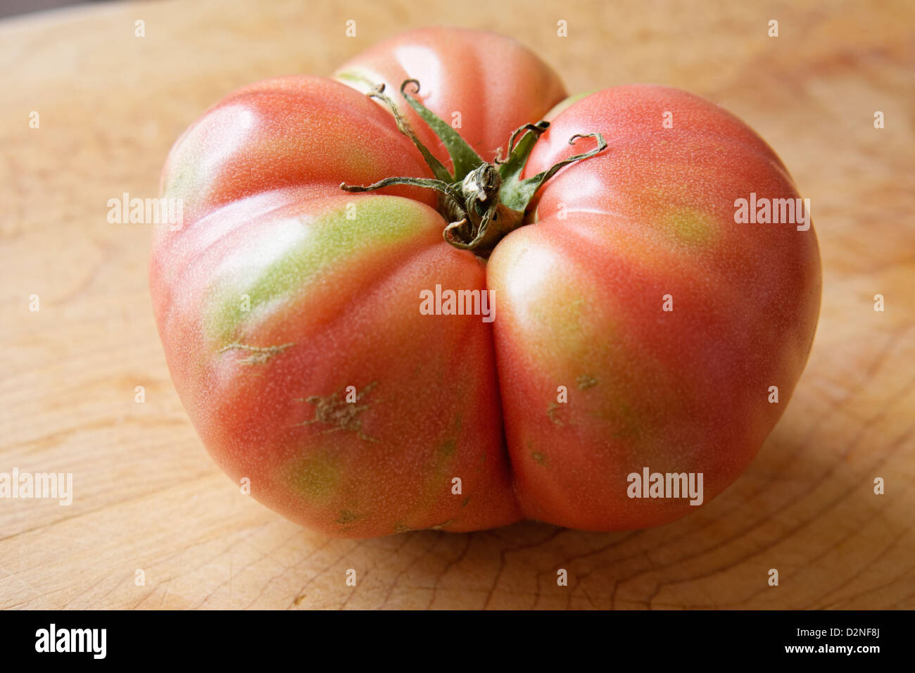 Rosa tomate tomate mûre vert frais huesca Banque D'Images