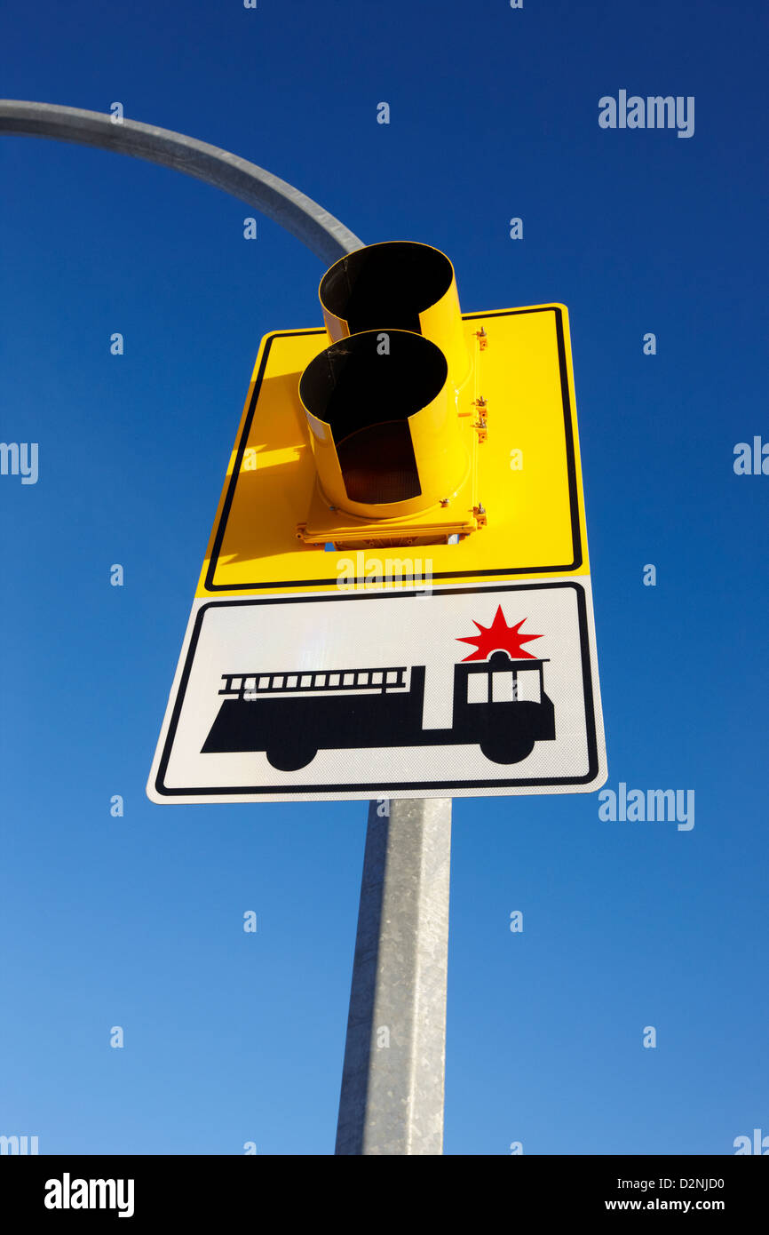 Moteur feu stop et signal Saskatoon Saskatchewan Canada Banque D'Images