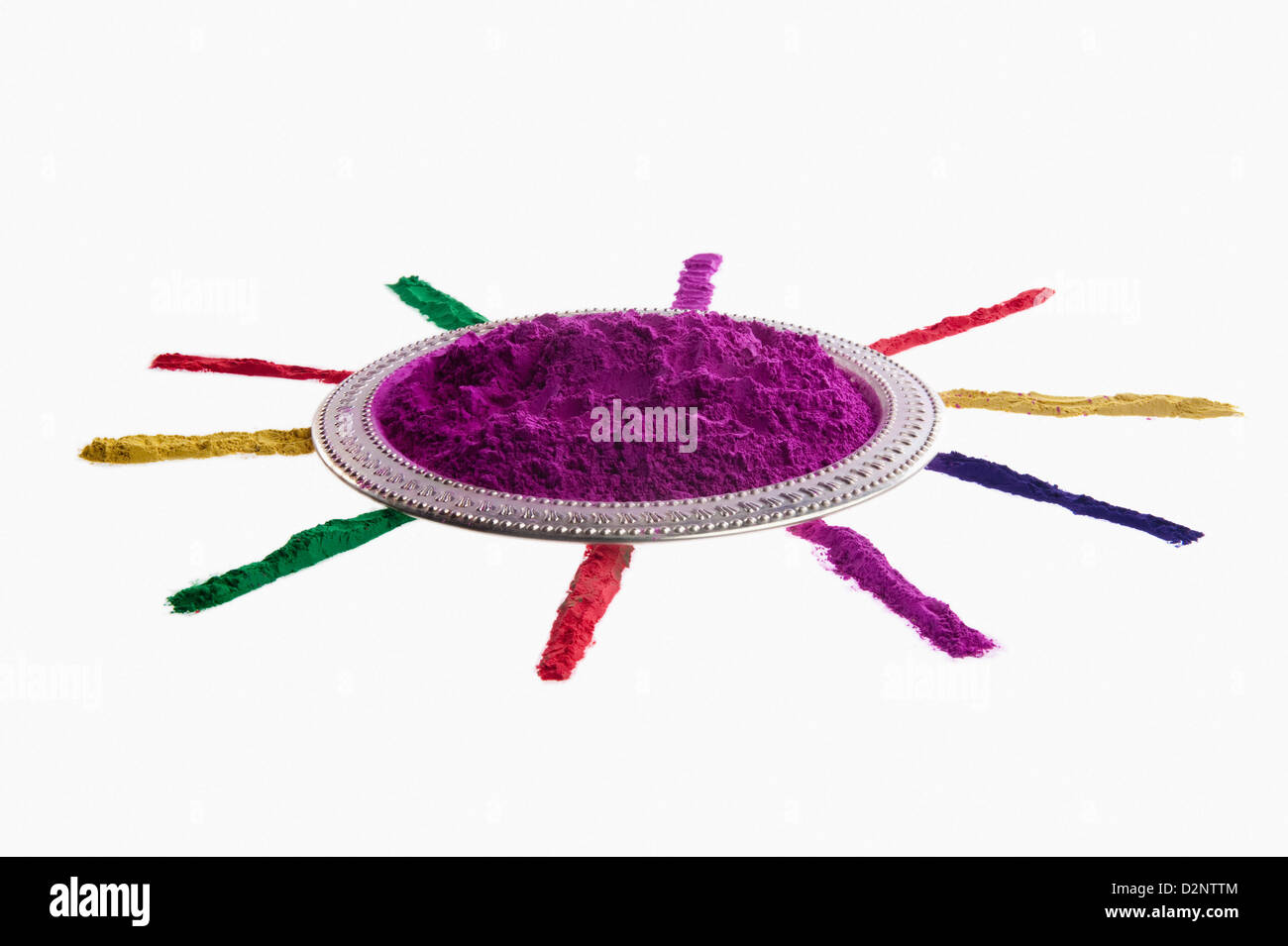 Close-up de la décoration de couleurs Holi Banque D'Images