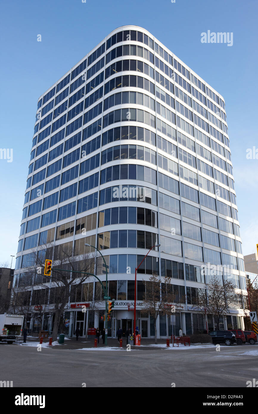 Place Saskatoon Saskatchewan office tower building Canada Banque D'Images