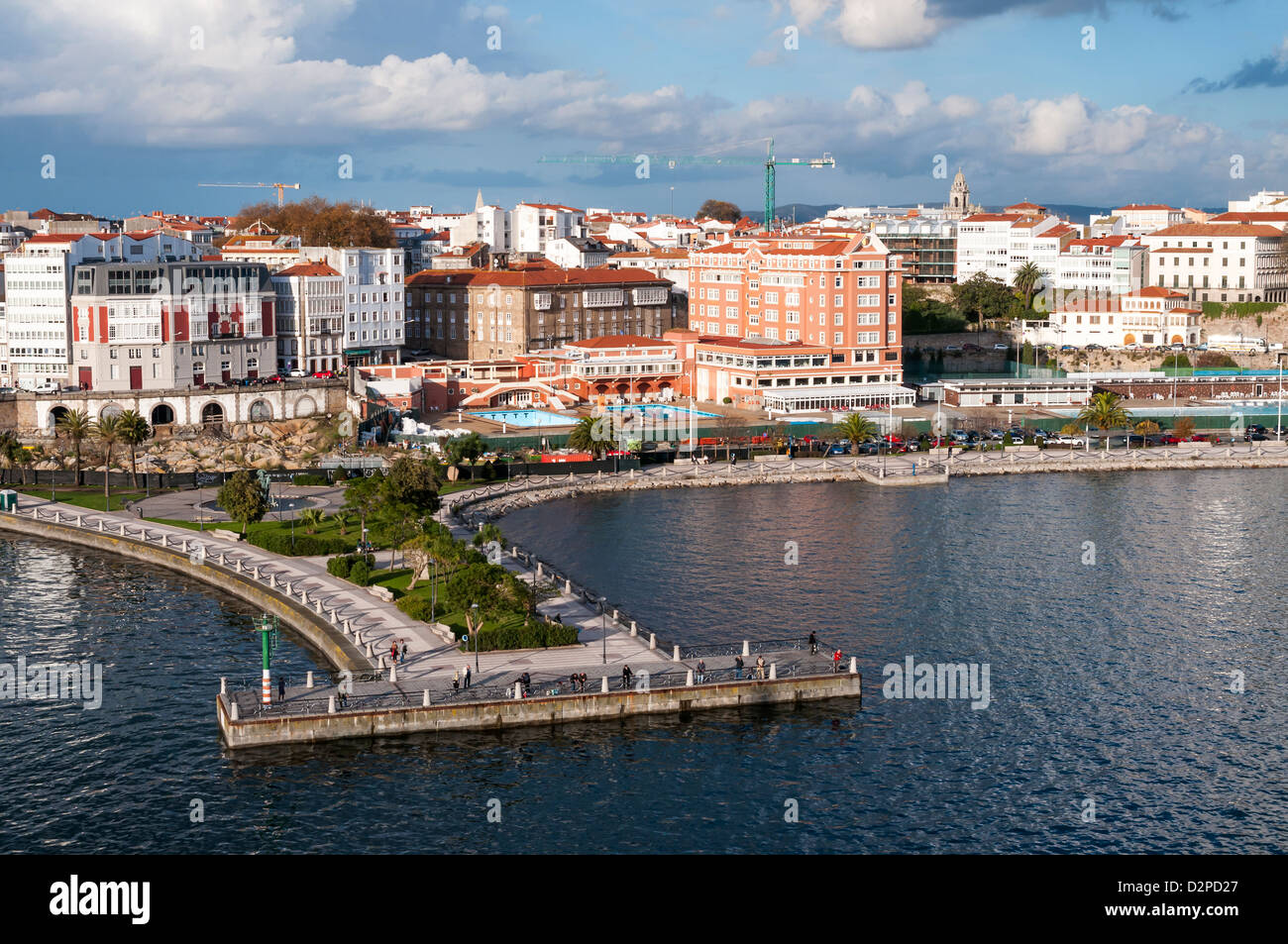 La Corogne (Espagne) Espagnol : la ville provinciale de La Corogne (La Corogne), Espagne Europe - Surplombant la ville Banque D'Images