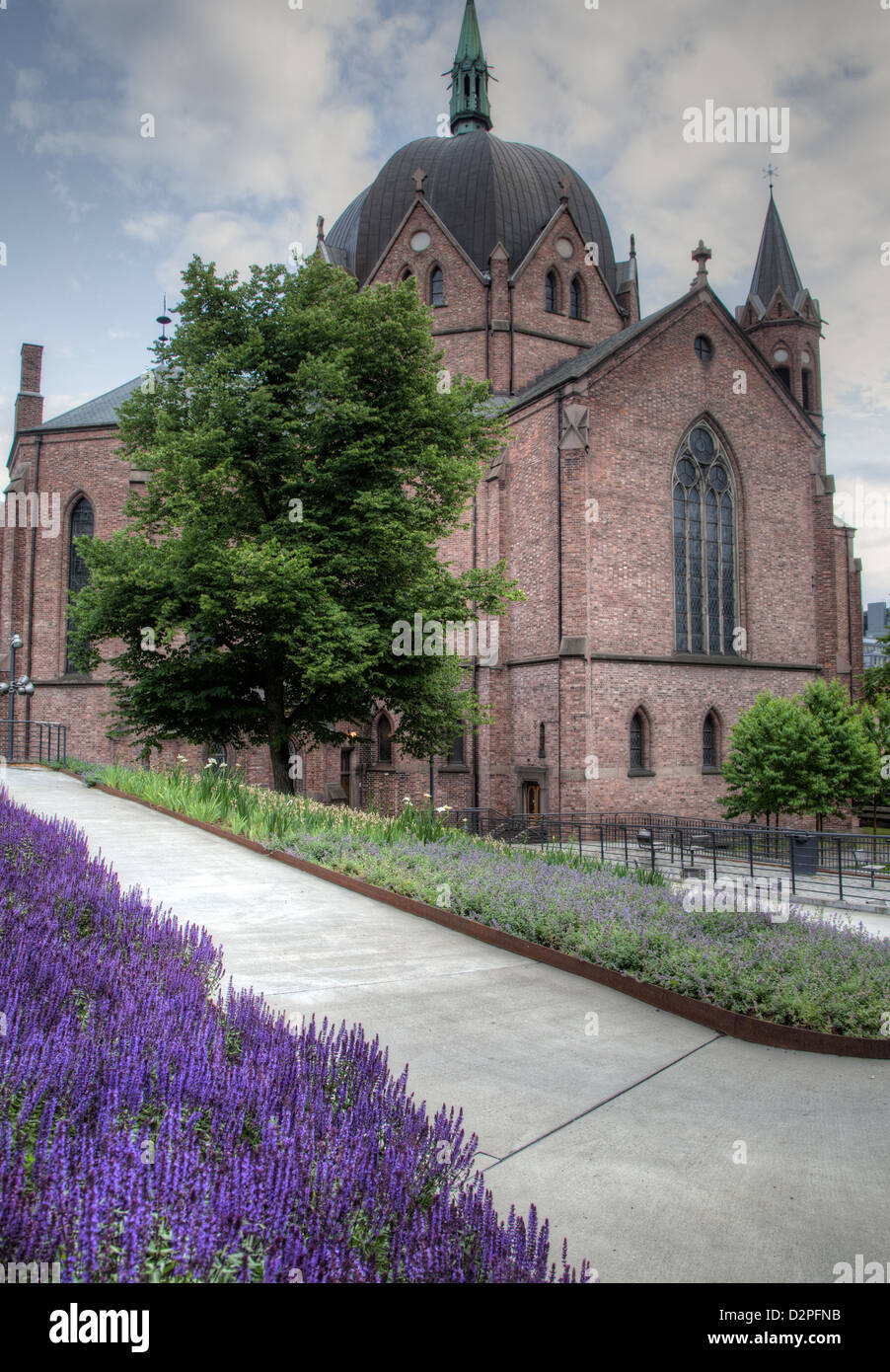 Une église à Oslo Norvège Banque D'Images