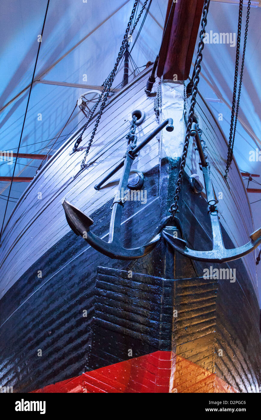 Le Musée Fram à Oslo Norvège abrite le navire d'expédition polaire Fram du 19-20 siècle. Banque D'Images