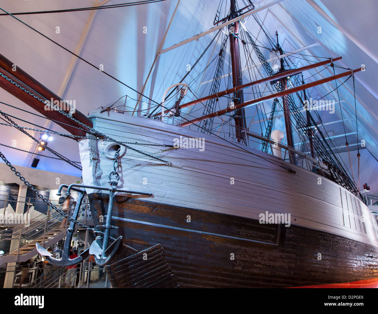 Le Musée Fram à Oslo Norvège abrite le navire d'expédition polaire Fram du 19-20 siècle. Banque D'Images