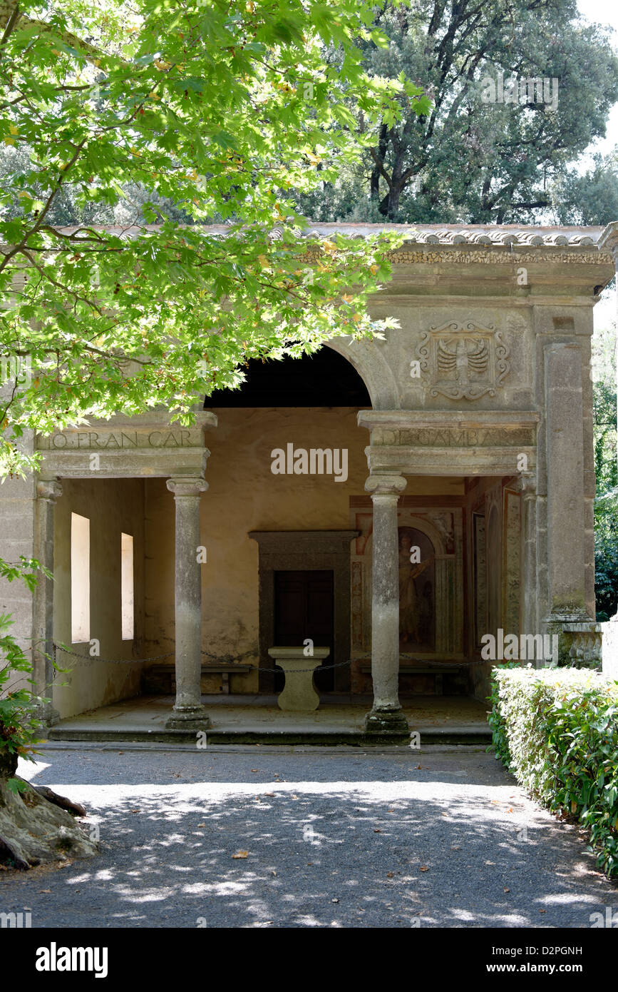 Cette photo a été prise à la Villa Lante à Bagnaia, près de Viterbe dans la région Latium, en Italie. Banque D'Images