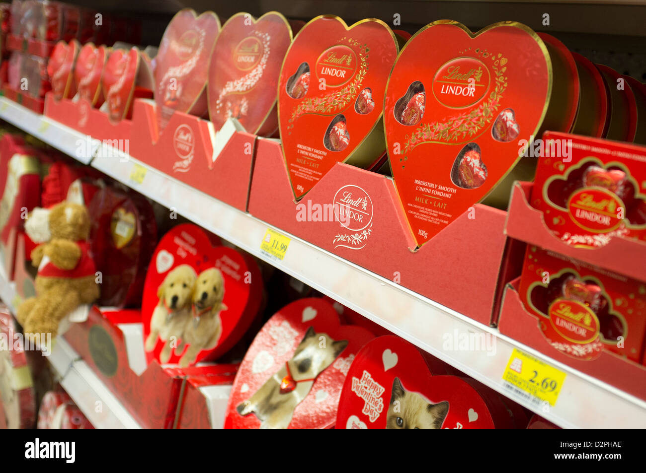 Valentine's Day produits. Banque D'Images