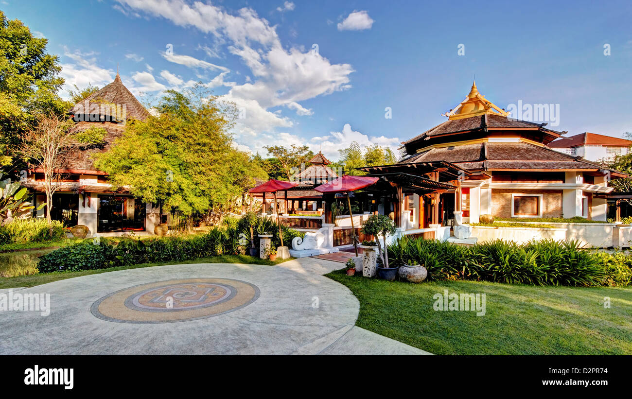 Lanna-Style au Spa de l'établissement Shangri-La Hotel Chiang Mai Thaïlande / / Banque D'Images