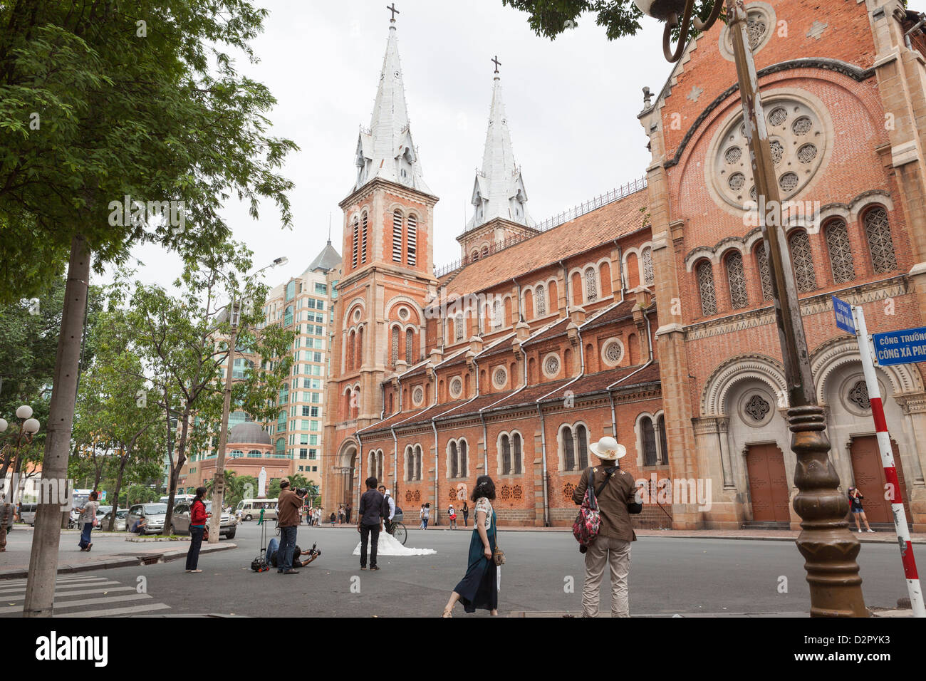 Eglise Notre Dame, Ho Chi Minh City, Vietnam, Indochine, Asie du Sud-Est, l'Asie Banque D'Images