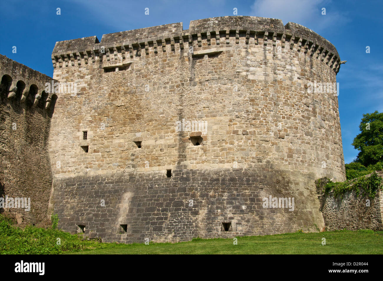 Tour de ville de Sainte-Catherine, murs extérieurs, tour fortifiée datant du 13ème siècle, Dinan, Bretagne, France, Europe Banque D'Images
