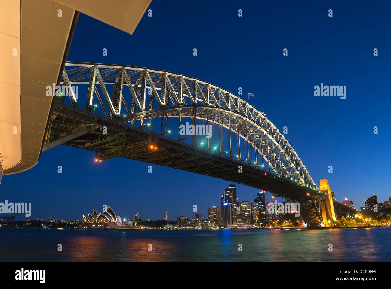 Sydney Harbour Bridge et skyline, Sydney, New South Wales, Australie, Pacifique Banque D'Images
