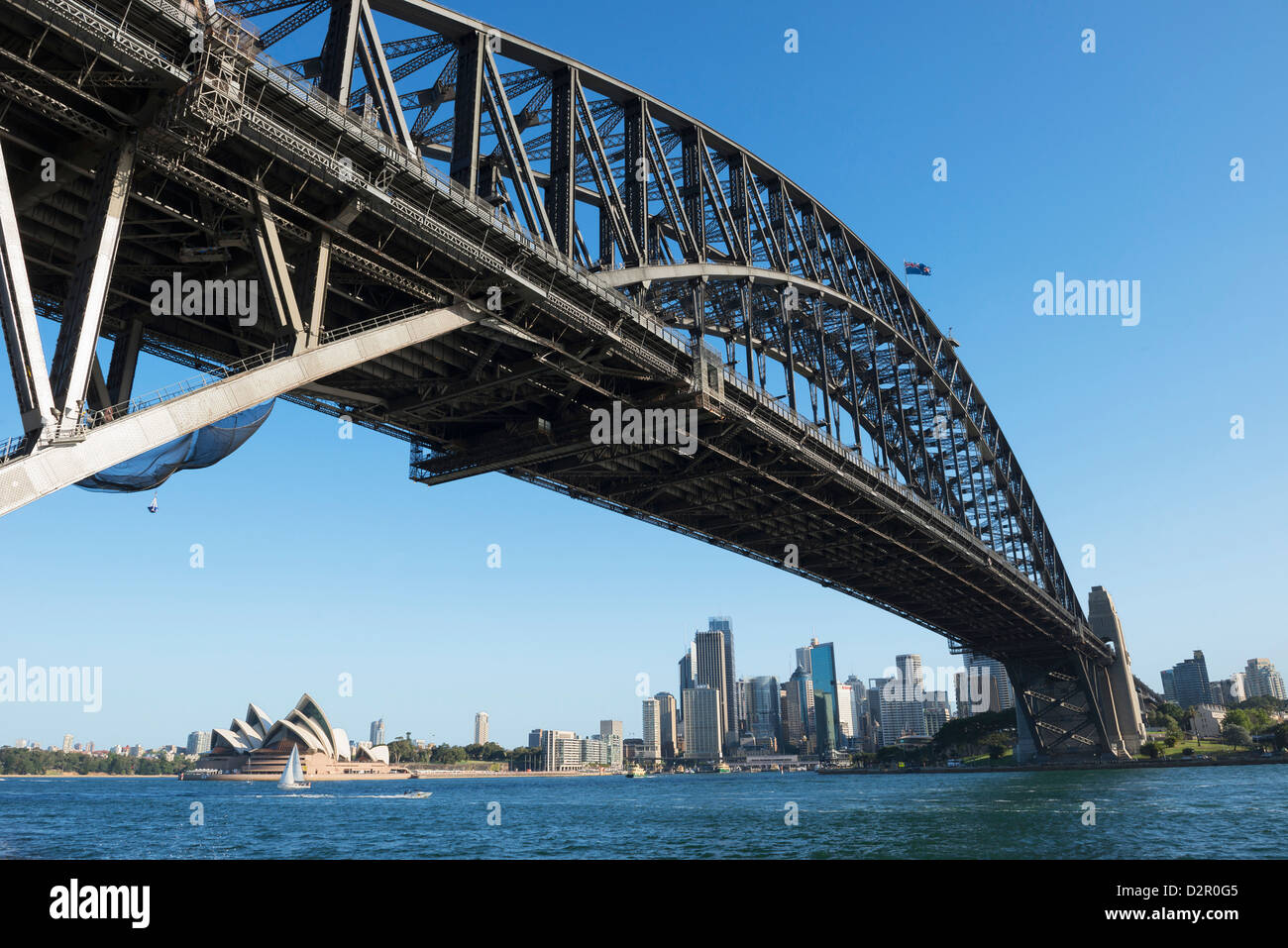 Sydney Harbour Bridge et skyline, Sydney, New South Wales, Australie, Pacifique Banque D'Images
