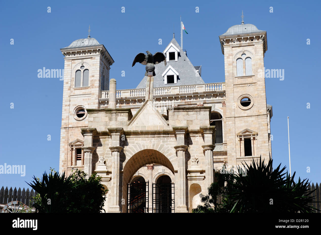 Palais de la reine, le Rova d'Antananarivo Ville Haute, ville d'Antananarivo, Tananarive, Madagascar, Afrique du Banque D'Images