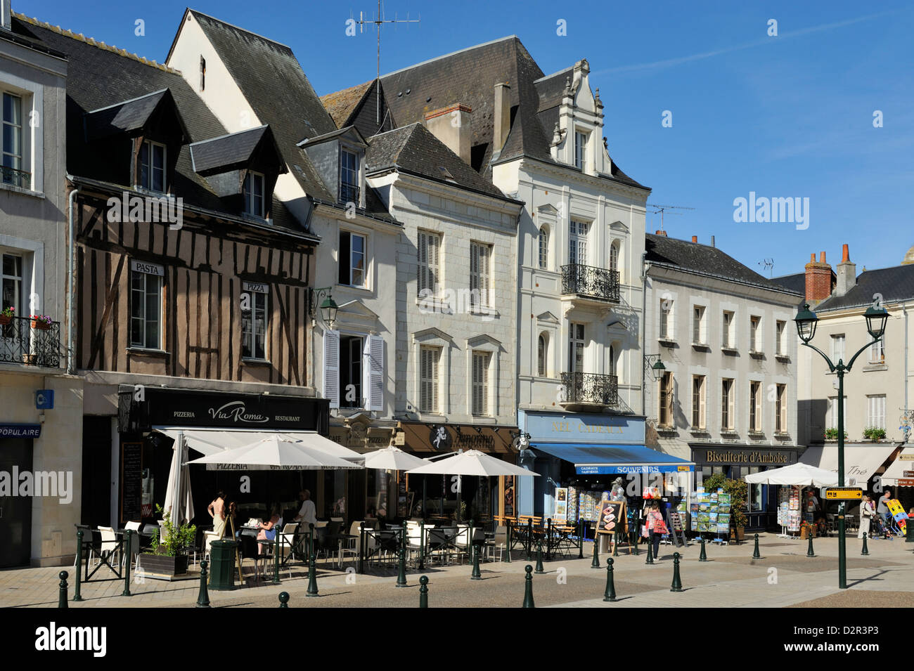 Place Michel Debré, Amboise, UNESCO World Heritage Site, Indre-et-Loire, Centre, France, Europe Banque D'Images
