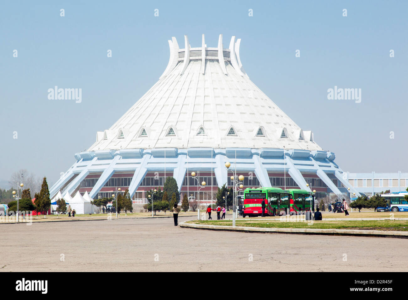 Indoor Sports Stadium, Pyongyang, République populaire démocratique de Corée (RPDC), la Corée du Nord, d'Asie Banque D'Images