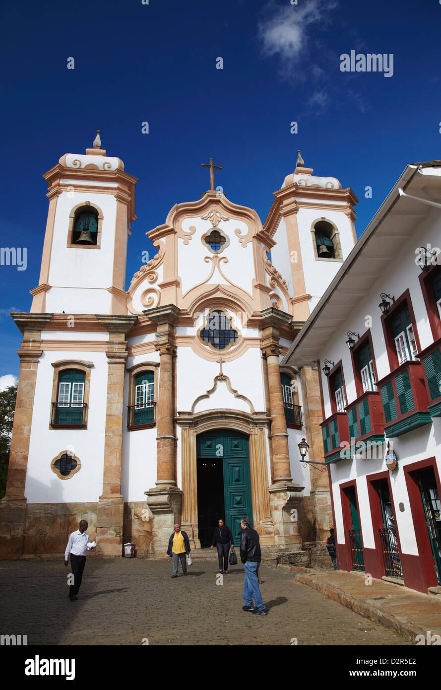 Notre Dame de Pilar Église, Ouro Preto, UNESCO World Heritage Site, Minas Gerais, Brésil, Amérique du Sud Banque D'Images