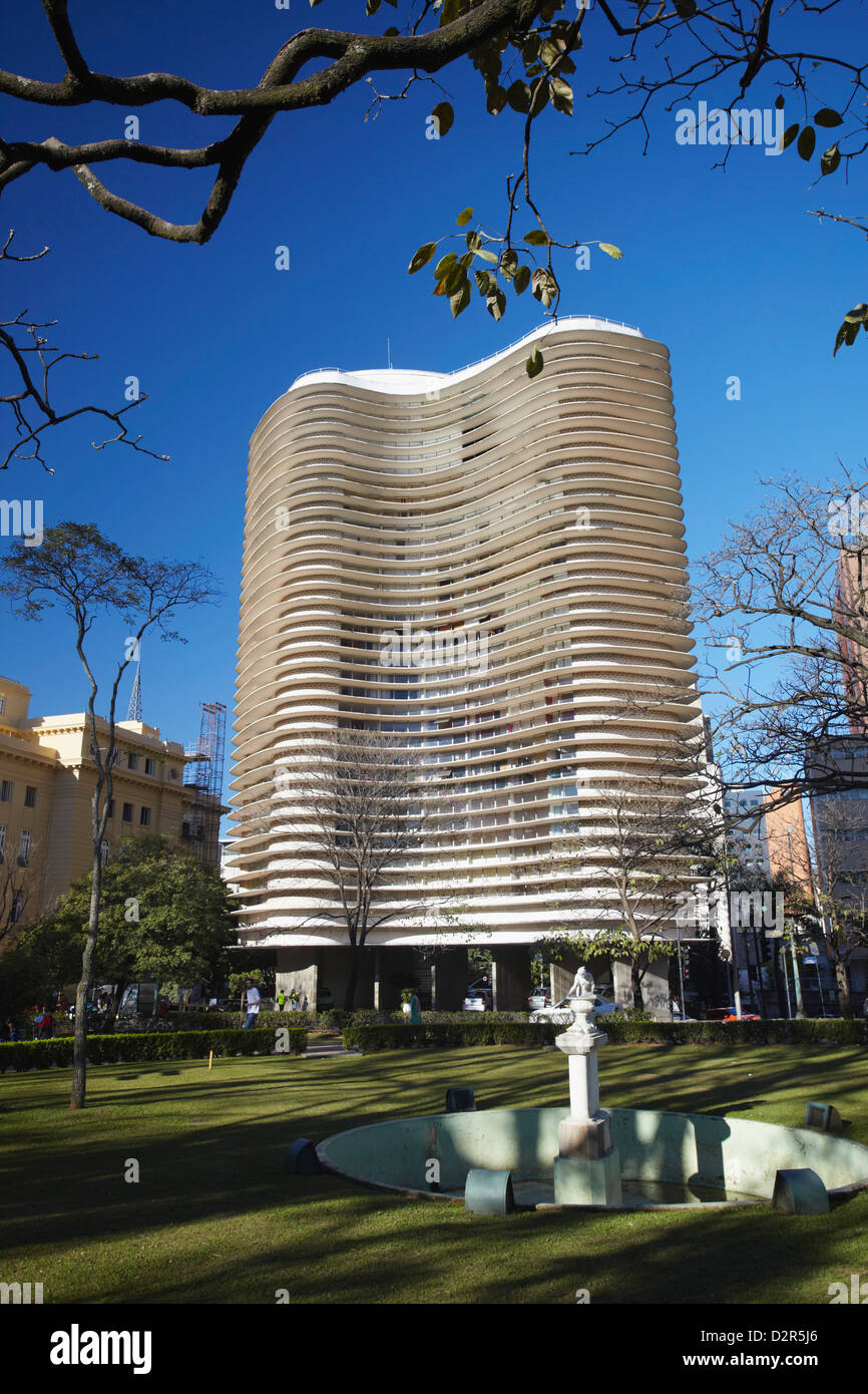 Immeuble Niemeyer, Belo Horizonte, Minas Gerais, Brésil, Amérique du Sud Banque D'Images