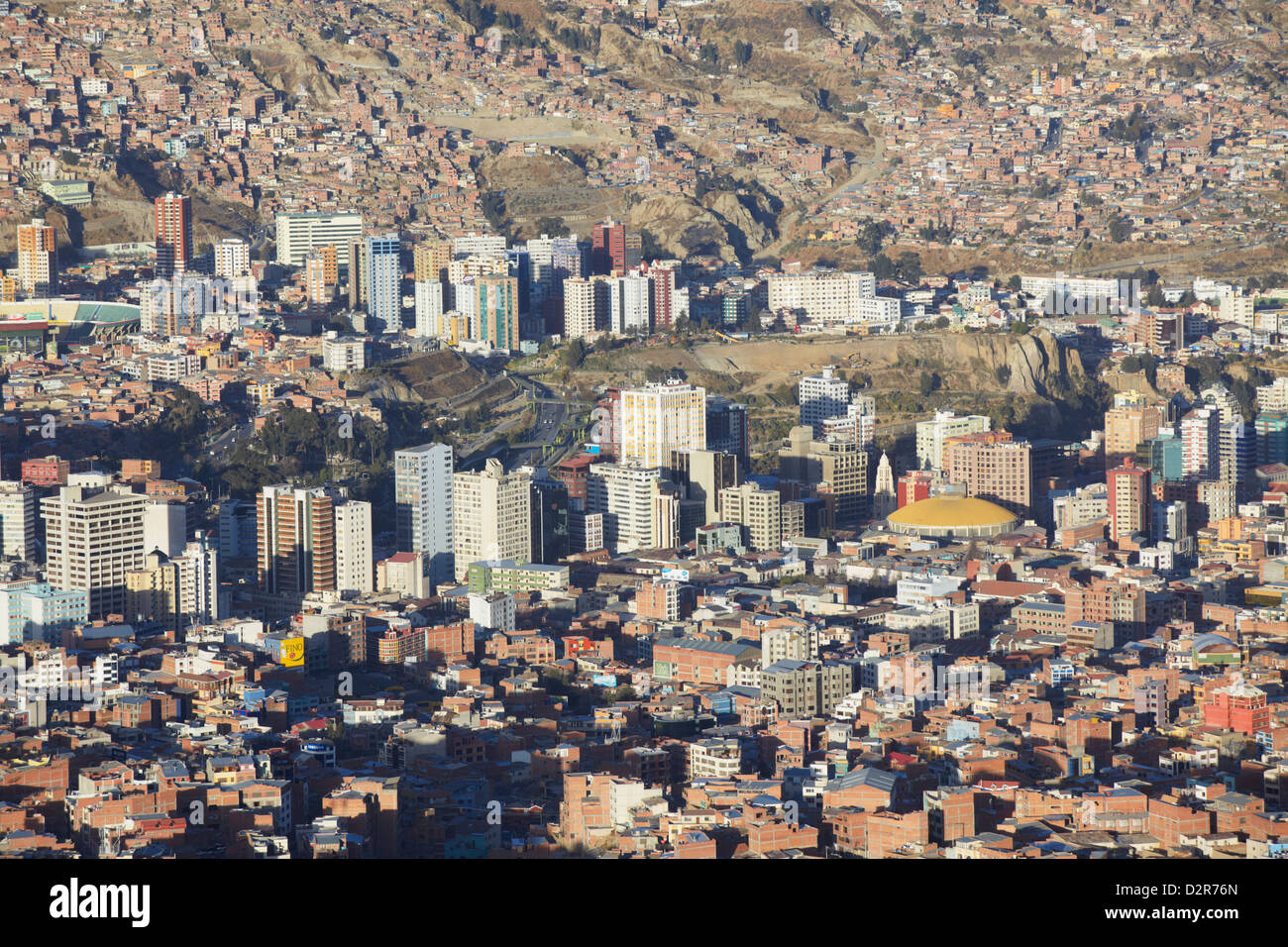 Vue de La Paz, Bolivie, Amérique du Sud Banque D'Images